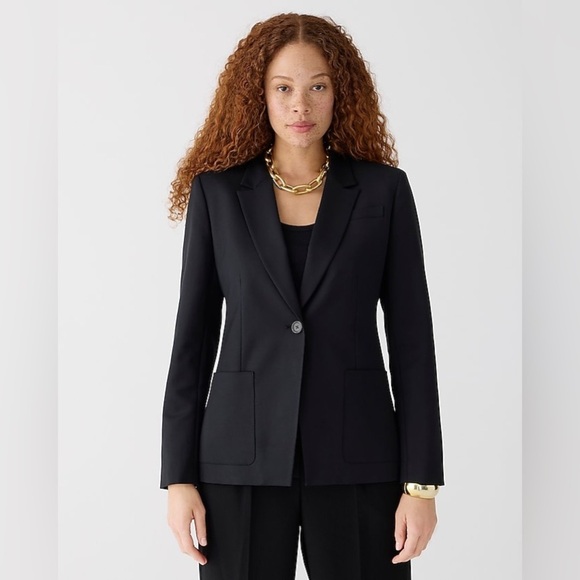 J. Crew Helena blazer in Black city twill - Picture 2 of 12